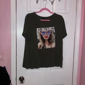 Brand- Zenobia, Gray Shirt, “I AM WHO I AM”, Size- 3X